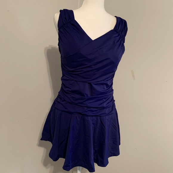 Swimsuits For All Other - SWIMSUITS FOR ALL Navy Swimdress Size 16